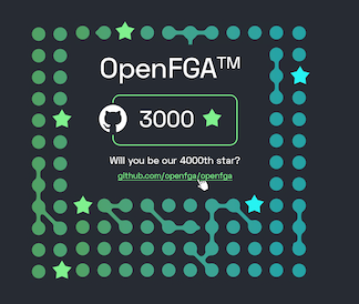 Celebrating OpenFGA reaching 3,000 GitHub stars